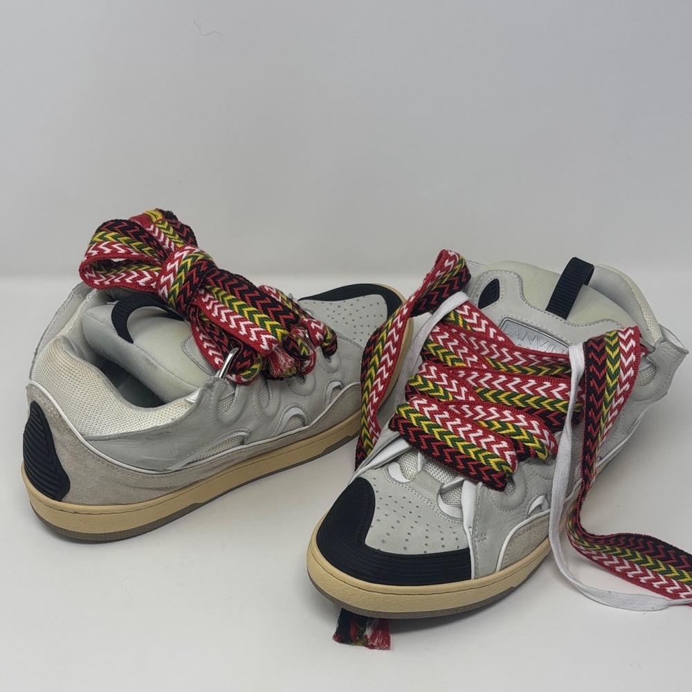 Lanvin Leather Curb Sneakers